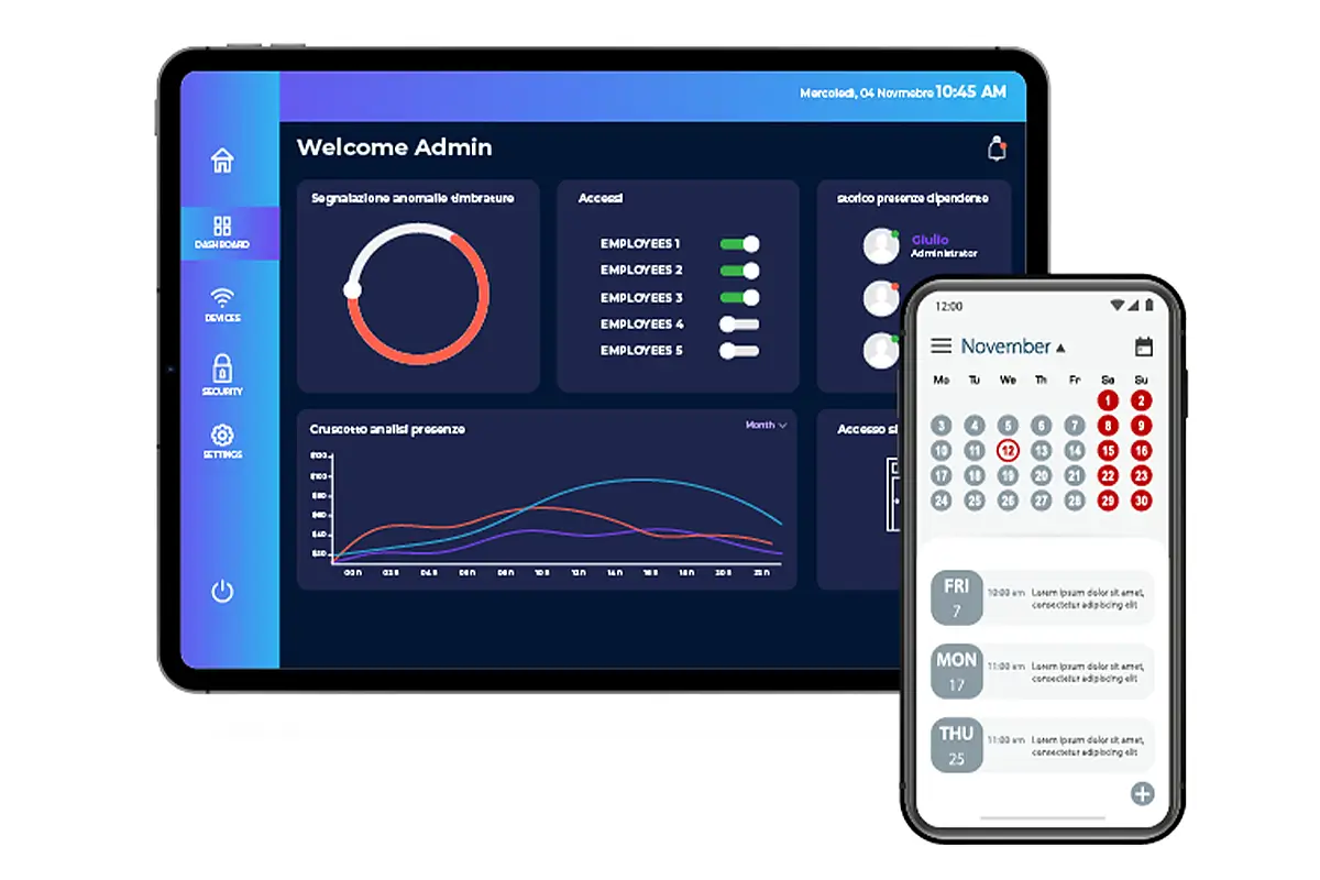 RILEVAZIONE PRESENZE: timbrature tramite app